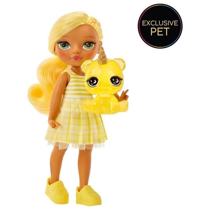 Rainbow High Littles - Poupée 15cm + animal de compagnie - Jaune - Des 4ans Rainbow High Littles - Poupée 15cm + animal de compagnie - Jaune - Des 4ans