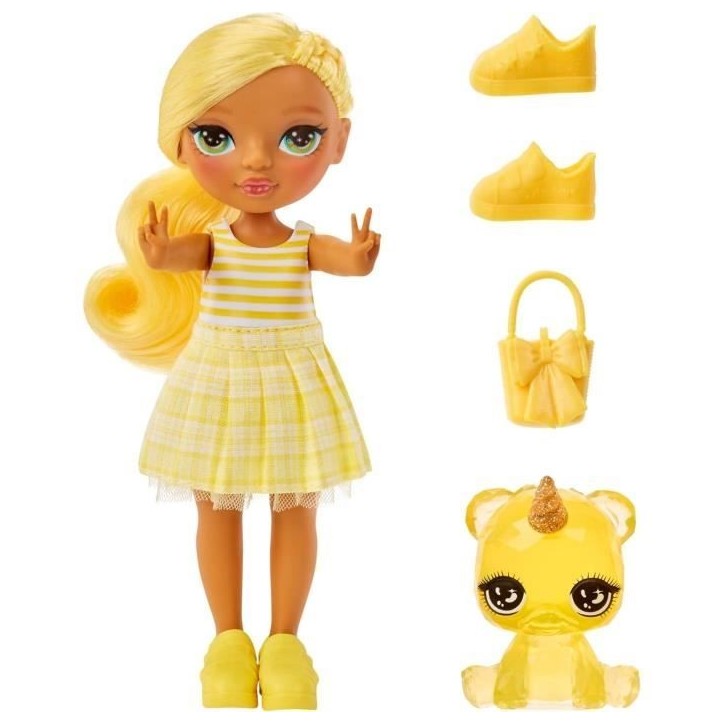 Rainbow High Littles - Poupée 15cm + animal de compagnie - Jaune - Des 4ans Rainbow High Littles - Poupée 15cm + animal de compagnie - Jaune - Des 4ans