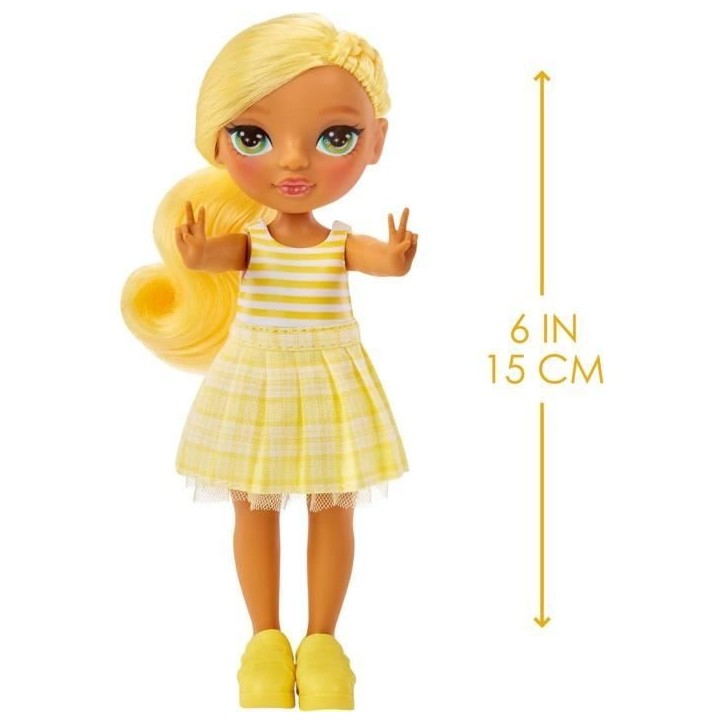 Rainbow High Littles - Poupée 15cm + animal de compagnie - Jaune - Des 4ans Rainbow High Littles - Poupée 15cm + animal de compagnie - Jaune - Des 4ans