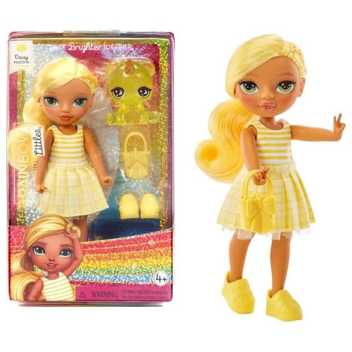 Rainbow High Littles - Poupée 15cm + animal de compagnie - Jaune - Des 4ans Rainbow High Littles - Poupée 15cm + animal de compagnie - Jaune - Des 4ans