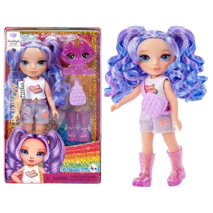 Rainbow High Littles - Poupée 15cm + animal de compagnie - Violet - Des 4ans Rainbow High Littles - Poupée 15cm + animal de compagnie - Violet - Des 4ans