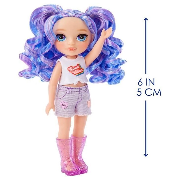 Rainbow High Littles - Poupée 15cm + animal de compagnie - Violet - Des 4ans Rainbow High Littles - Poupée 15cm + animal de compagnie - Violet - Des 4ans