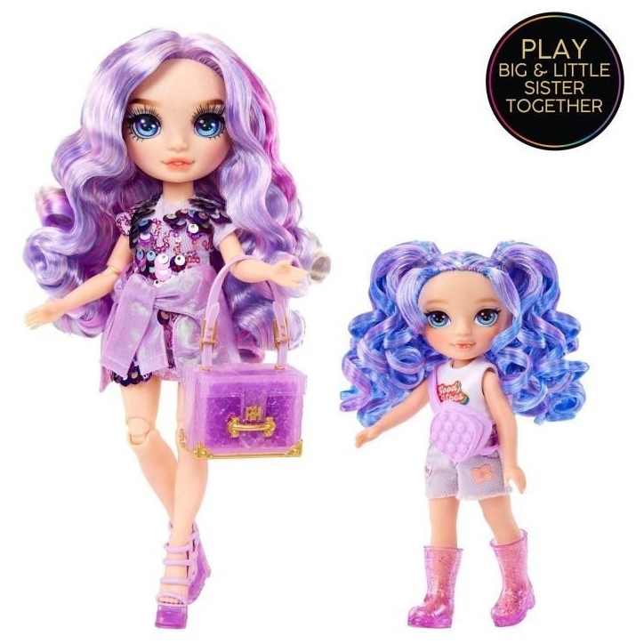 Rainbow High Littles - Poupée 15cm + animal de compagnie - Violet - Des 4ans Rainbow High Littles - Poupée 15cm + animal de compagnie - Violet - Des 4ans