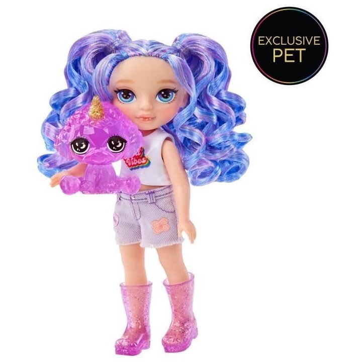 Rainbow High Littles - Poupée 15cm + animal de compagnie - Violet - Des 4ans Rainbow High Littles - Poupée 15cm + animal de compagnie - Violet - Des 4ans