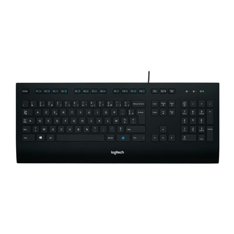Clavier - Filaire - Logitech - K280E -AZERTY - Noir Clavier - Filaire - Logitech - K280E -AZERTY - Noir