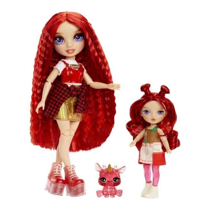 Rainbow High Littles Rainbow Fantasy Fairies Doll- Apple (Red)