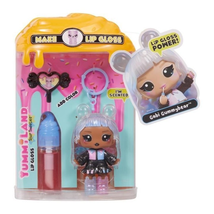 Yummiland Lip Gloss Doll Sour Sweeties - Gabi Gummybear Yummiland Lip Gloss Doll Sour Sweeties - Gabi Gummybear