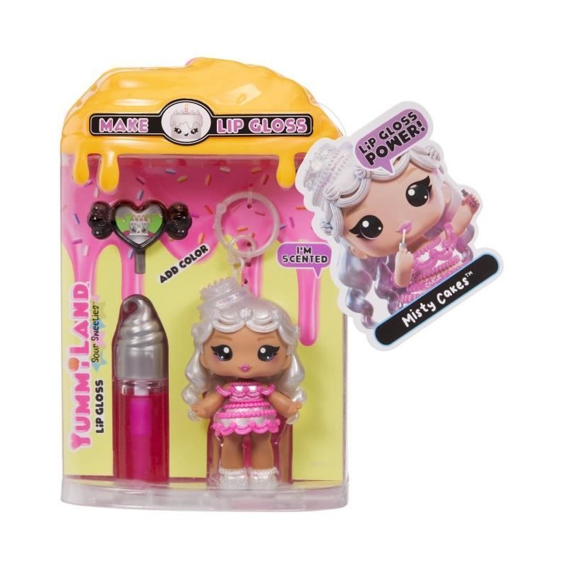 Yummiland Lip Gloss Doll Sour Sweeties - Misty Cakes Yummiland Lip Gloss Doll Sour Sweeties - Misty Cakes