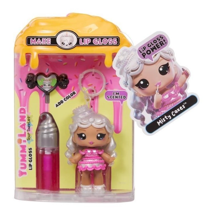 Yummiland Lip Gloss Doll Sour Sweeties - Misty Cakes Yummiland Lip Gloss Doll Sour Sweeties - Misty Cakes