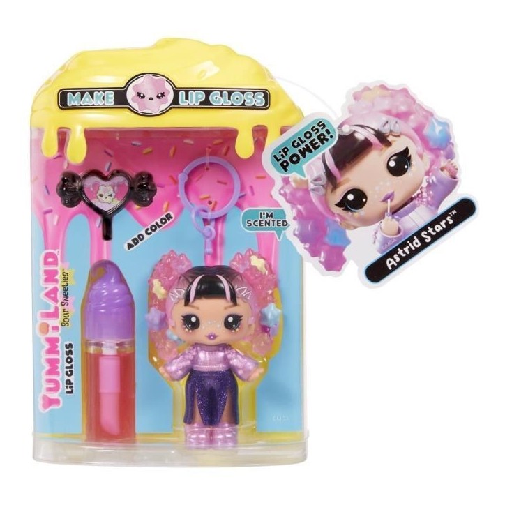 Yummiland Lip Gloss Doll Sour Sweeties - Astrid Stars Yummiland Lip Gloss Doll Sour Sweeties - Astrid Stars