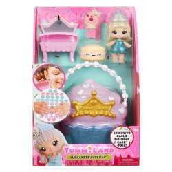 Yummiland Beauty Bag Playset + Lip Gloss Doll - Cupcake Beauty Bag
