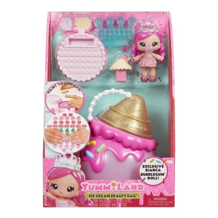 Yummiland Beauty Bag Playset + Lip Gloss Doll - Ice Cream Beauty Bag Yummiland Beauty Bag Playset + Lip Gloss Doll - Ice Cream Beauty Bag