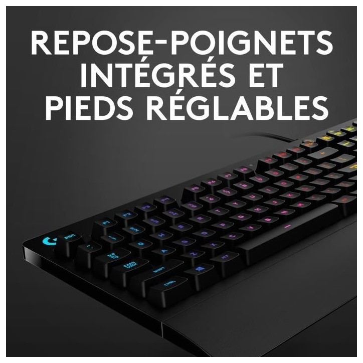 Clavier gamer - Filaire - Logitech G - G213 Prodigy - AZERTY - USB - Noir Clavier gamer - Filaire - Logitech G - G213 Prodigy - AZERTY - USB - Noir