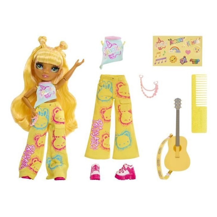 Rainbow High Jr High Rockband Fashion Dolls - Sunny Rainbow High Jr High Rockband Fashion Dolls - Sunny