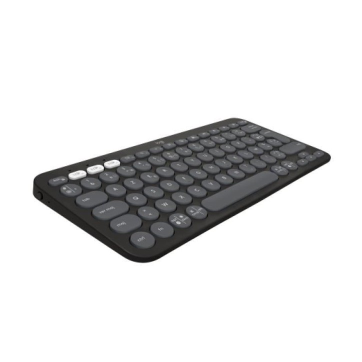 Clavier - Sans fil - Logitech - Pebble Keys 2 K380s - Bouton Easy-switch - Graphite Clavier - Sans fil - Logitech - Pebble Keys 2 K380s - Bouton Easy-switch - Graphite