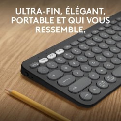 Clavier - Sans fil - Logitech - Pebble Keys 2 K380s - Bouton Easy-swit
