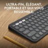 Clavier - Sans fil - Logitech - Pebble Keys 2 K380s - Bouton Easy-swit
