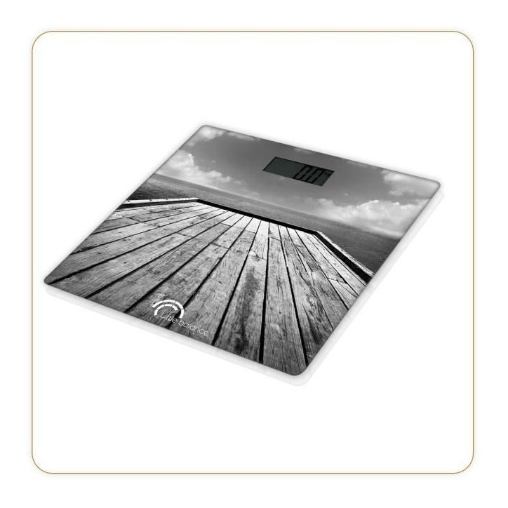 LITTLE BALANCE 8107 Paysage, Pese-personne, balance électronique, 180 kg / 100 g, Design Ponton LITTLE BALANCE 8107 Paysage, Pese-personne, balance électronique, 180 kg / 100 g, Design Ponton