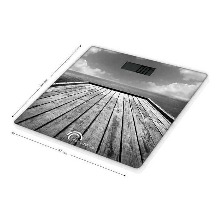 LITTLE BALANCE 8107 Paysage, Pese-personne, balance électronique, 180 kg / 100 g, Design Ponton LITTLE BALANCE 8107 Paysage, Pese-personne, balance électronique, 180 kg / 100 g, Design Ponton