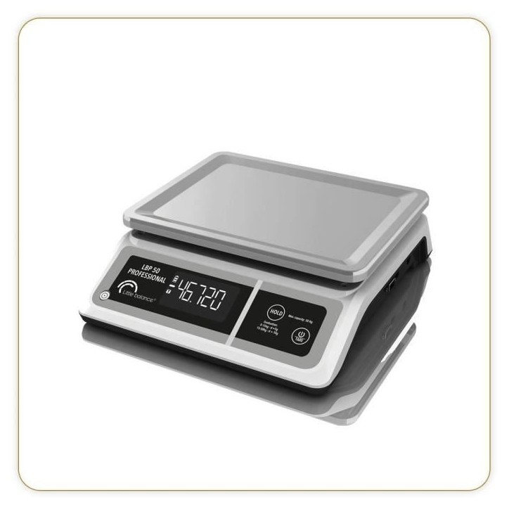 Balance professionnelle - LBP 50 Professional - USB - Gris - LITTLE BALANCE - Balance de cuisine - 50 kg