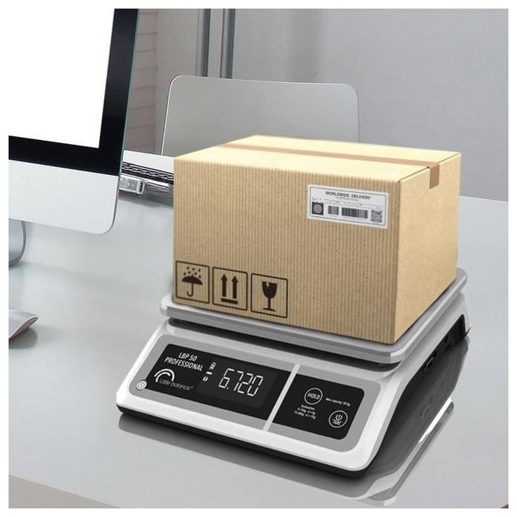 Balance professionnelle - LBP 50 Professional - USB - Gris - LITTLE BALANCE - Balance de cuisine - 50 kg