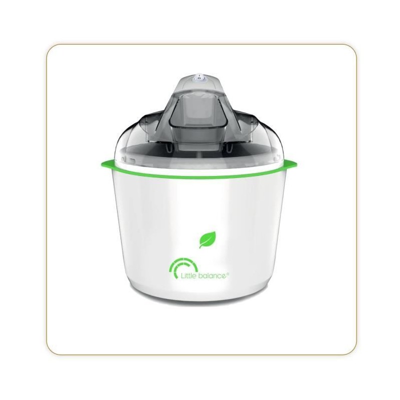 Sorbetiere LITTLE BALANCE - Happy Sorbets - Capacité 1,5L - Préparat Sorbetiere LITTLE BALANCE - Happy Sorbets - Capacité 1,5L - Préparat