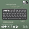 Clavier - Sans fil - Logitech - Pebble Keys 2 K380s - Bouton Easy-swit