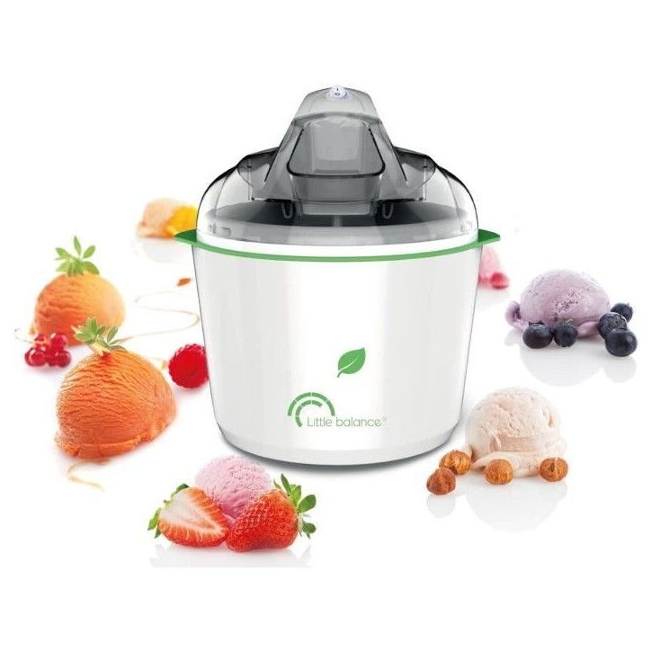 Sorbetiere LITTLE BALANCE - Happy Sorbets - Capacité 1,5L - Préparation rapide: 30min - 12W
