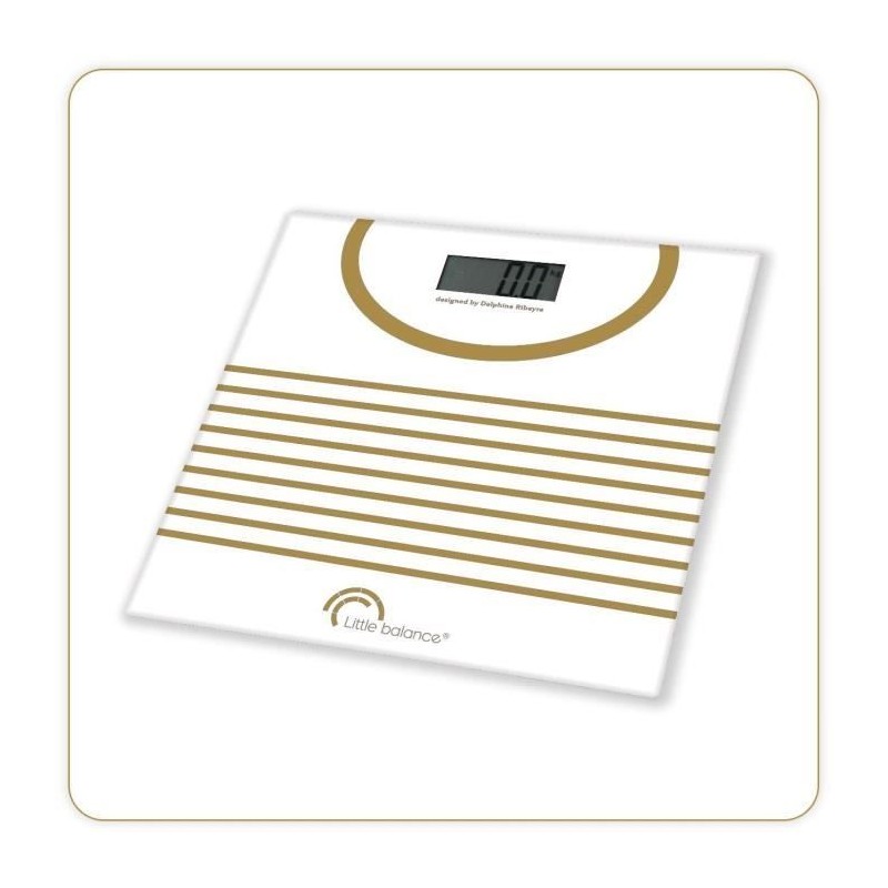 Pese personne électronique LITTLE BALANCE Mariniere Gold - balance é Pese personne électronique LITTLE BALANCE Mariniere Gold - balance é