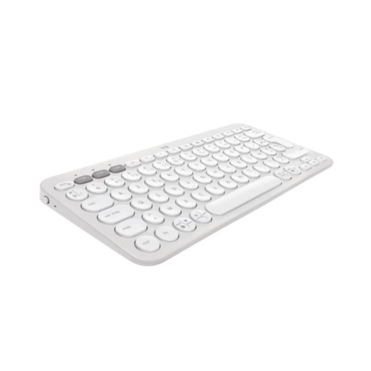 Clavier - Sans fil - Logitech - Pebble Keys 2 K380s - Bouton Easy-switch - Blanc Clavier - Sans fil - Logitech - Pebble Keys 2 K380s - Bouton Easy-switch - Blanc