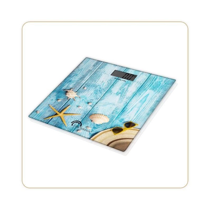 Pese-personne électronique LITTLE BALANCE 8334- Design Coquillages - Pese-personne électronique LITTLE BALANCE 8334- Design Coquillages -