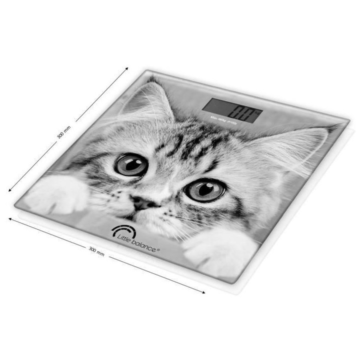 Pese personne électronique LITTLE BALANCE - design The Cat - 180kg 100g Pese personne électronique LITTLE BALANCE - design The Cat - 180kg 100g