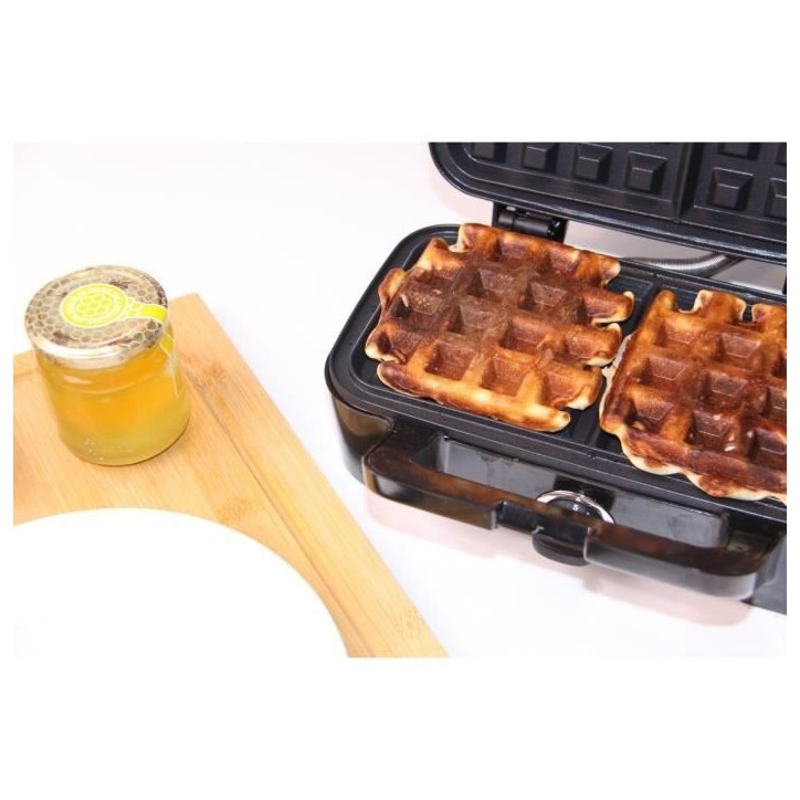 Gaufrier LITTLE BALANCE - Speed'n Mixt - 2 Plaques Interchangeables - Ouverture 180°C - 1200 W Gaufrier LITTLE BALANCE - Speed'n Mixt - 2 Plaques Interchangeables - Ouverture 180°C - 1200 W
