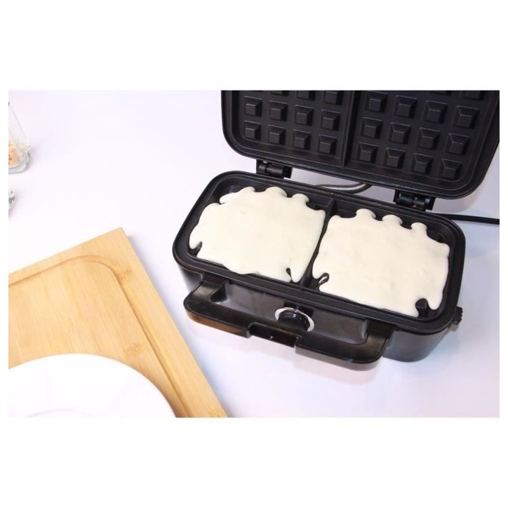 Gaufrier LITTLE BALANCE - Speed'n Mixt - 2 Plaques Interchangeables - Ouverture 180°C - 1200 W Gaufrier LITTLE BALANCE - Speed'n Mixt - 2 Plaques Interchangeables - Ouverture 180°C - 1200 W