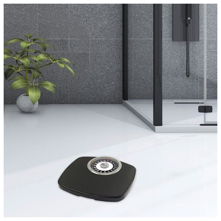Balance Pese-personne mécanique LITTLE BALANCE 8400 Confort 180, 180 kg / 1 kg, Grand écran, Compact, Noir & Chrome Balance Pese-personne mécanique LITTLE BALANCE 8400 Confort 180, 180 kg / 1 kg, Grand écran, Compact, Noir & Chrome
