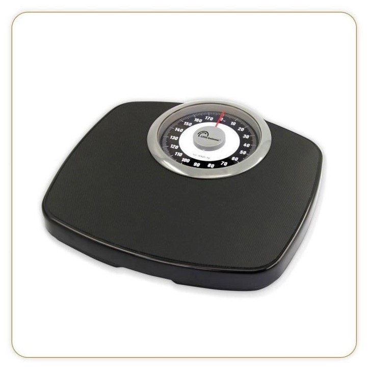 Balance Pese-personne mécanique LITTLE BALANCE 8400 Confort 180, 180 kg / 1 kg, Grand écran, Compact, Noir & Chrome Balance Pese-personne mécanique LITTLE BALANCE 8400 Confort 180, 180 kg / 1 kg, Grand écran, Compact, Noir & Chrome