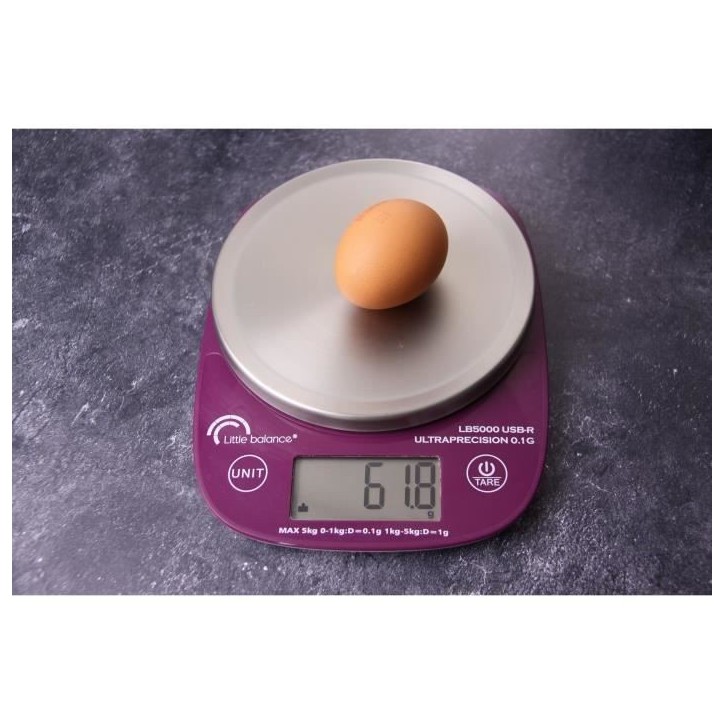 Balance culinaire - LB 5000 Pro Inox 5.1 - Ultraprécision - USB - Réparable LITTLE BALANCE Balance culinaire - LB 5000 Pro Inox 5.1 - Ultraprécision - USB - Réparable LITTLE BALANCE