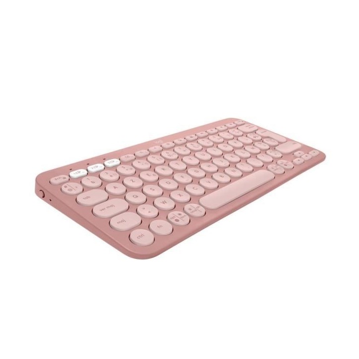 Clavier - Sans fil - Logitech - Pebble Keys 2 K380s - Bouton Easy-switch - Rose Clavier - Sans fil - Logitech - Pebble Keys 2 K380s - Bouton Easy-switch - Rose