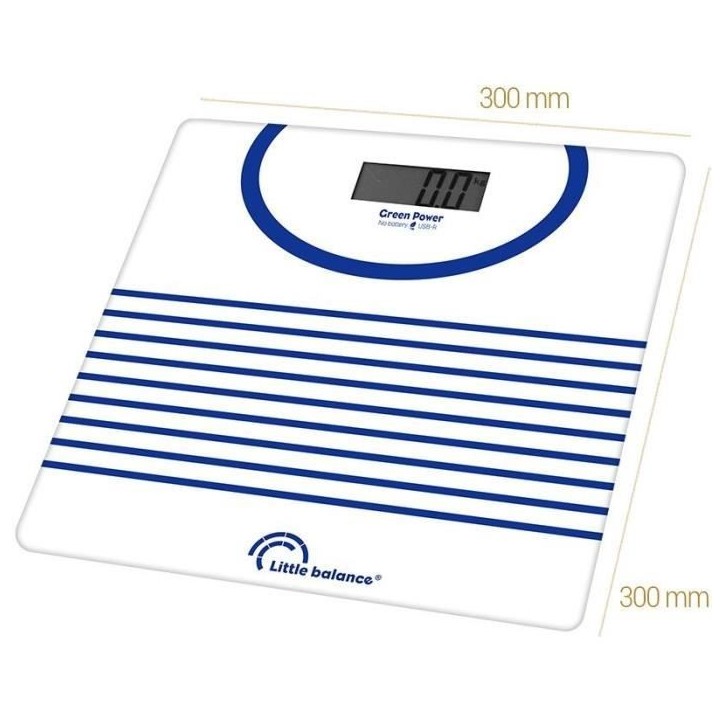 Pese-personne - LITTLE BALANCE - 8655 - USB-réparable - 180 kg / 100 g - Mariniere