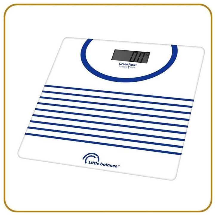 Pese-personne - LITTLE BALANCE - 8655 - USB-réparable - 180 kg / 100 g - Mariniere