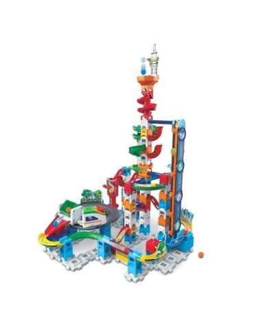 Circuit de billes VTECH MARBLE RUSH - SUPER SKY TOWER SET XL300E - 143 pieces - Pour enfants de 4 ans et plus