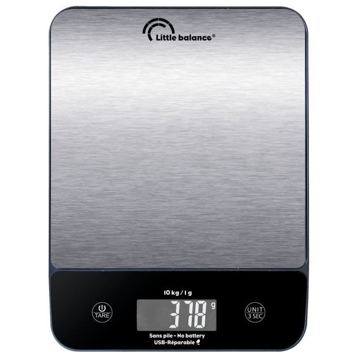 Balance culinaire - Happy Genius 10 Inox -USB - Réparable