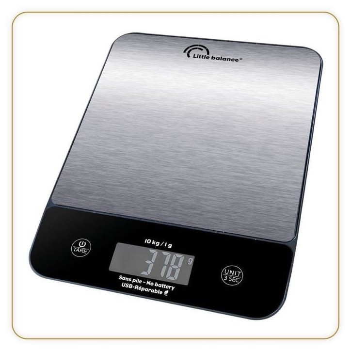 Balance culinaire - Happy Genius 10 Inox -USB - Réparable