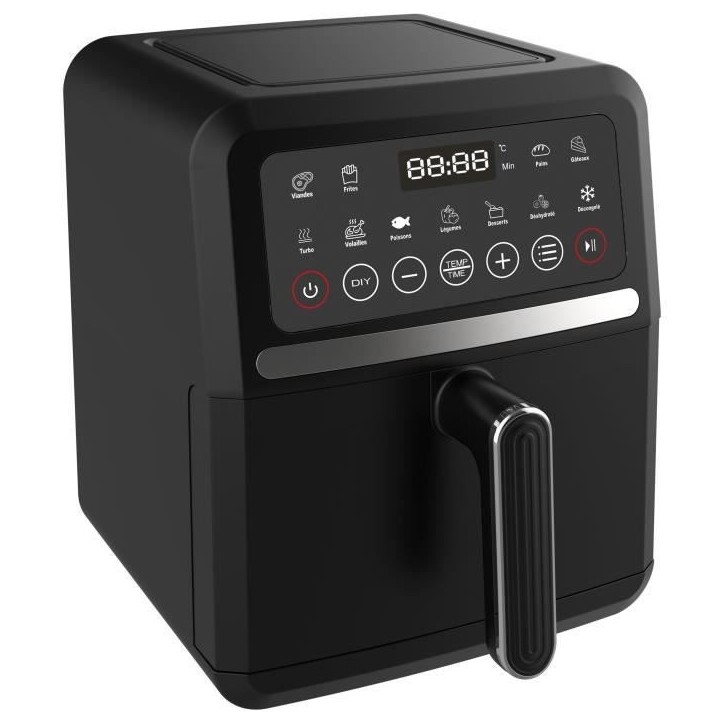Friteuse sans huile LITTLE BALANCE - Crousty Light - Capacité 5L - Jusqu'a 0,9kg de frites - 12 programmes de cuisson - 1500W