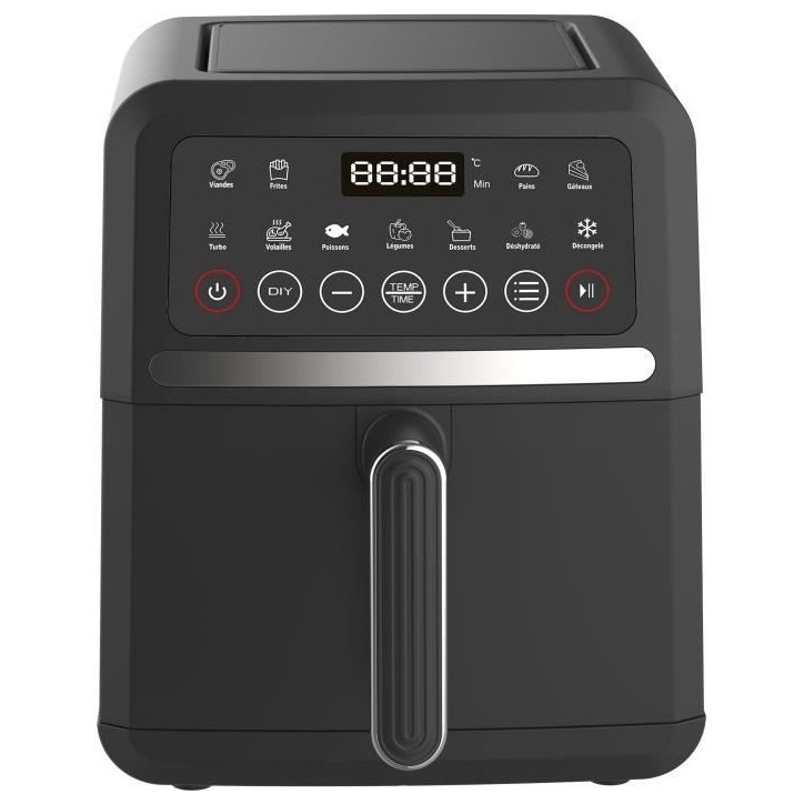 Friteuse sans huile LITTLE BALANCE - Crousty Light - Capacité 5L - Jusqu'a 0,9kg de frites - 12 programmes de cuisson - 1500W