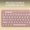 Clavier - Sans fil - Logitech - Pebble Keys 2 K380s - Bouton Easy-swit