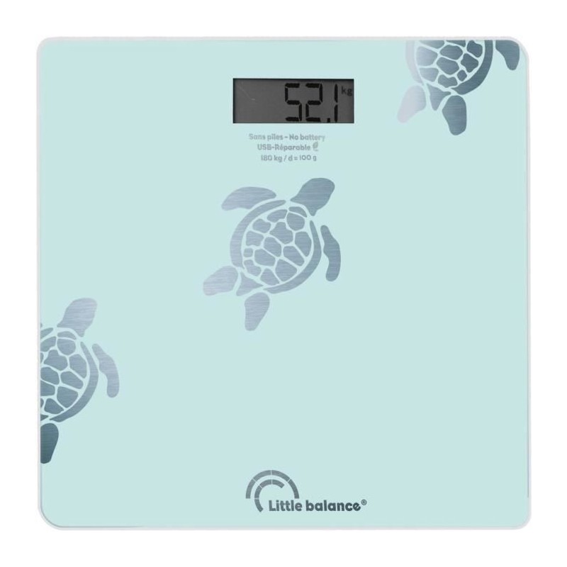 Pese-personne Little Balance Tortues Aqua USB-R BLEU Pese-personne Little Balance Tortues Aqua USB-R BLEU