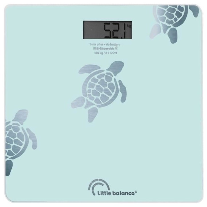 Pese-personne Little Balance Tortues Aqua USB-R BLEU Pese-personne Little Balance Tortues Aqua USB-R BLEU