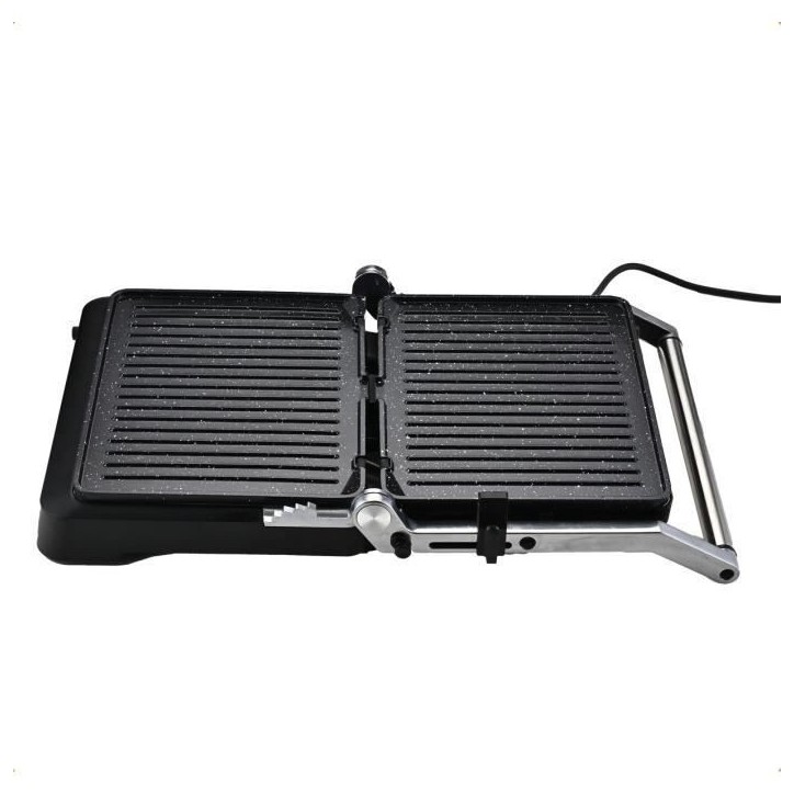 Grill LITTLE BALANCE - Surface Cuisson 29x23cm - Ouverture 180°C - Jusqu'a 230°C - Thermostat électronique réglable - 2000W Grill LITTLE BALANCE - Surface Cuisson 29x23cm - Ouverture 180°C - Jusqu'a 230°C - Thermostat électronique réglable - 2000W