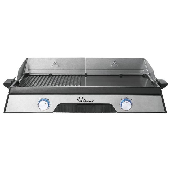 Plancha électrique LITTLE BALANCE - 8735 - Surface cuisson 50x30cm - Revetement microcéramique sans PFAS - 2200W Plancha électrique LITTLE BALANCE - 8735 - Surface cuisson 50x30cm - Revetement microcéramique sans PFAS - 2200W